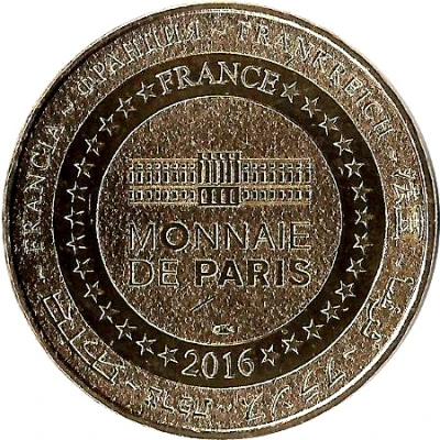 Monnaie de Paris Tourist Token - Val de Loire Château de Villandry back