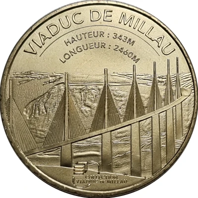 Monnaie de Paris Tourist Token - Viaduc de Millau Collection Viaduc de Millau front