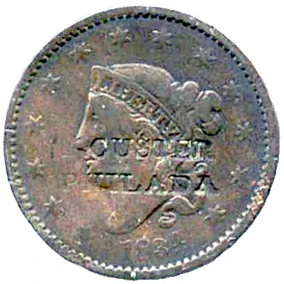 N. Custer "U.S. Merchant Token - Pennsylvania" front