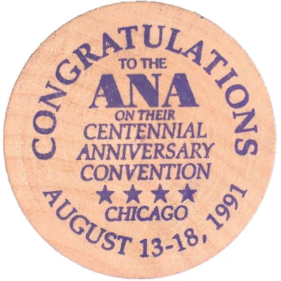 Nancy Wilson ANA Governor, John Wilson Gen, Chairman A.N.A. Chicago, Illinois back