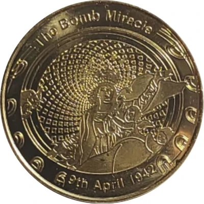 National Tokens Maltese Heritage - Mosta The Bomb Miracle ND front