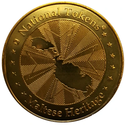 National Tokens Maltese Heritage - Valetta (Basilica of Our Lady of Mount Carmel) ND back