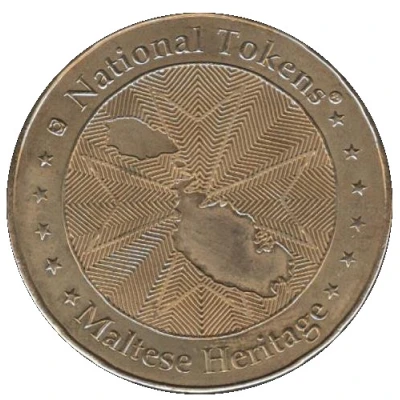 National Tokens Maltese Heritage - Xaghra (Ggantija Temples) ND back