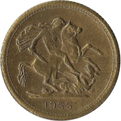 New Year Token Type of Sovereign of George V back