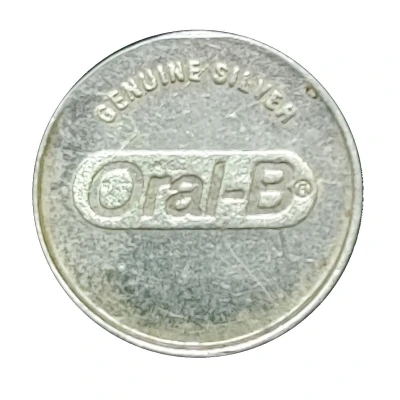 Oral-B Promotional Silver Token ND front