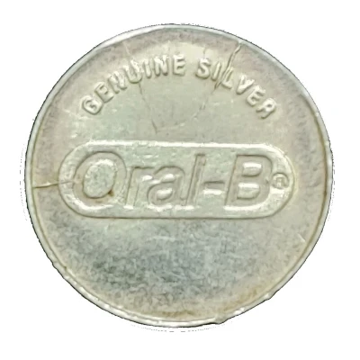 Oral-B Promotional Silver Token ND back