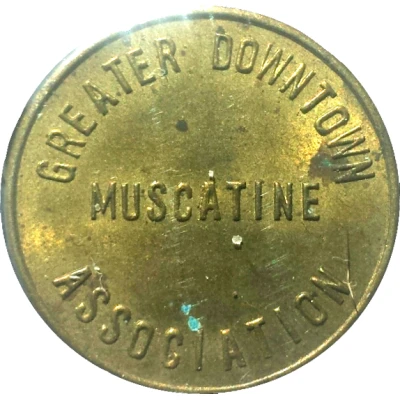 Parking Token - Greater Downtown Muscatine (Muscatine, Iowa) ND front