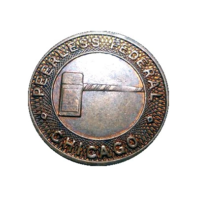 Parking Token - Parcoa Peerless Federal (Chicago, Illinois) ND front