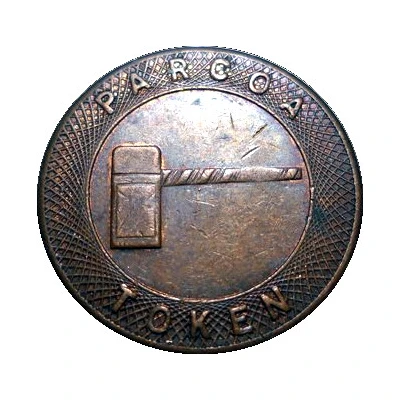 Parking Token - Parcoa Peerless Federal (Chicago, Illinois) ND back