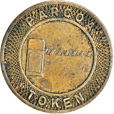 Parking Token - Parcoa The National Bank of Pottstown (Pottstown, Pennsylvania) ND back
