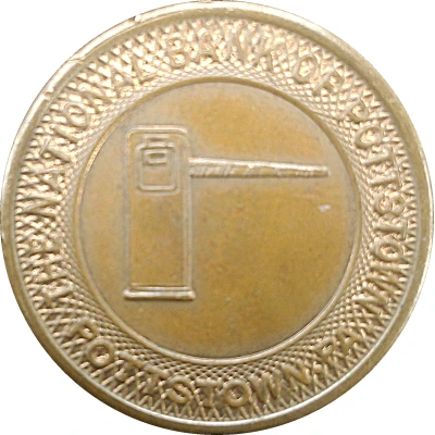 Parking Token - Parcoa The National Bank of Pottstown (Pottstown, Pennsylvania) ND front