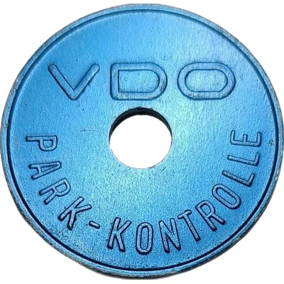 Parking Token - VDO Park-Kontrolle (Blue aluminium) ND front