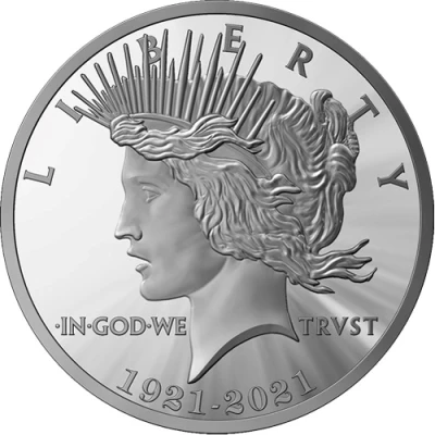 Peace Dollar 100th Anniversary ND front