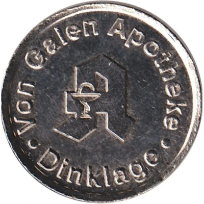 Pharmacy Token - Von Galen Apotheke (Dinklage) ND back