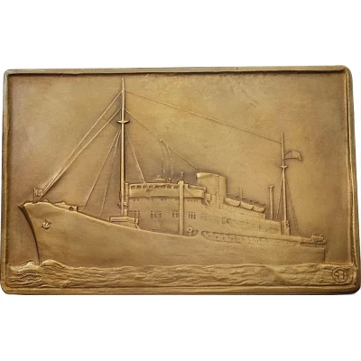 Plaquette - 50th anniversary of the Compagnie Maritime Belge back