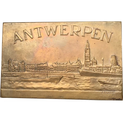 Plaquette - 60th anniversary of the festival of the city of Antwerp front