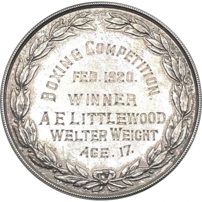 Prize medal - HMS Howe as training ship HMS Impregnable ND back