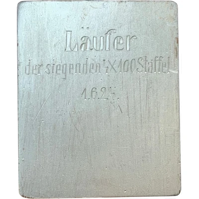 Prize plaquette - Skagerrak memorial games back