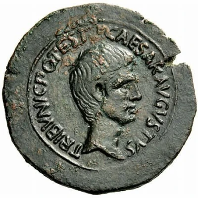 Pseudo-medallic - Augustus C PLOTIVS RVFVS IIIVIR A A A F F S C 15 BC front