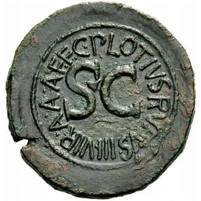 Pseudo-medallic - Augustus C PLOTIVS RVFVS IIIVIR A A A F F S C 15 BC back