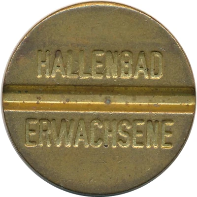 Public Swimming Pool Token - Hallenbad (adult) ND front
