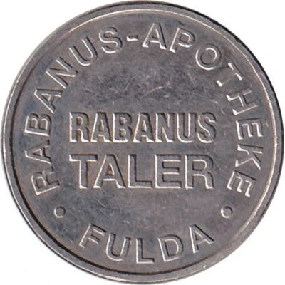 Rabanus Taler - Rabanus-Apotheke (Fulda) ND back