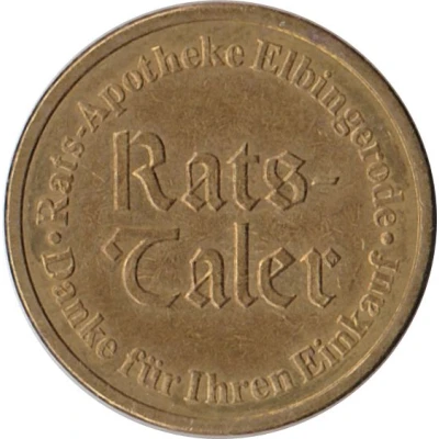 Rats-Taler - Rats-Apotheke (Oberharz am Brocken-Elbingerode) ND back