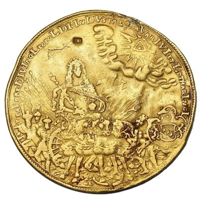 Recapture of Buda from Ottomans - Leopold I 10 ducat weight front