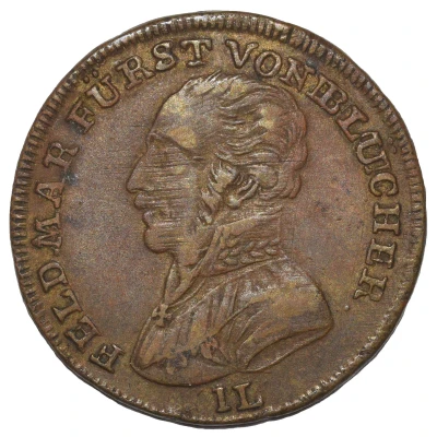 Rechenpfennig - Feldmar Fürst von Blücher ND front