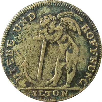 Rechenpfennig - Frederick Augustus I ND back