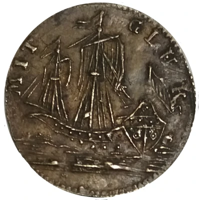 Rechenpfennig Johan Christian Reich ND back