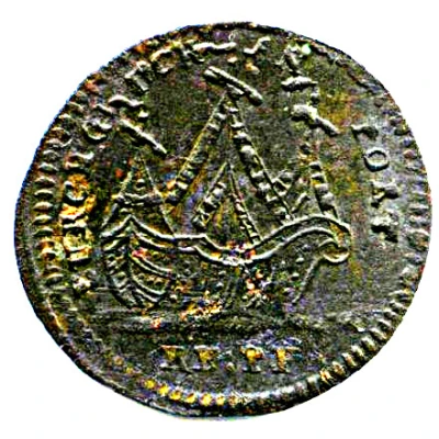 Rechenpfennig Johann Christian Reich ND back