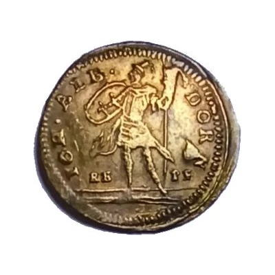 Rechenpfennig - Louis XV Iohann Albrecht Dorn ND back