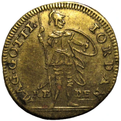 Rechenpfennig - Louis XV Magnus Gottlieb Jordan ND back