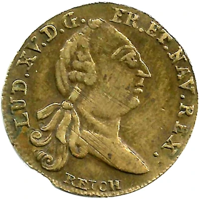 Rechenpfennig - Louis XV Optimo Principi ND front