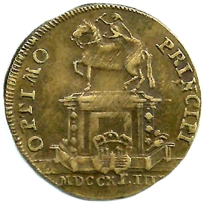 Rechenpfennig - Louis XV Optimo Principi ND back