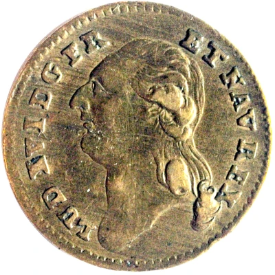 Rechenpfennig- Louis XVI - Der anker wachet das glik lachet Ernst Ludwig Sigmund Lauer ND front