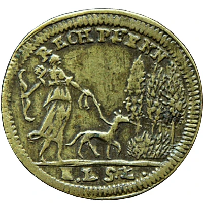 Rechenpfennig - Louis XVI - Diane Ernst Ludwig Sigmund Lauer ND back