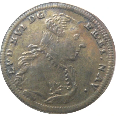 Rechenpfennig - Louis XVI - Diane Ernst Ludwig Sigmund Lauer ND front
