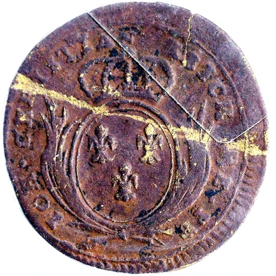 Rechenpfennig - Louis XVI Johan Christian Reich ND back