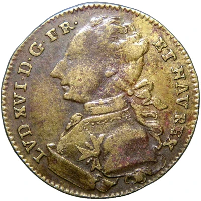 Rechenpfennig - Louis XVI - Omnibus non sibi Bust on the left 3 ND front