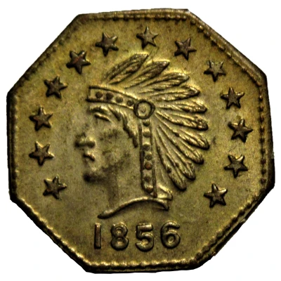 Replica - ½ Dollar California Gold (Octagonal) ND front