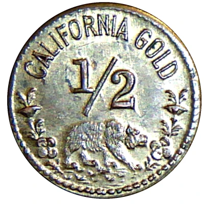 Replica - ½ Dollar California Gold ND back