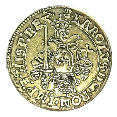 Replica - 1 Gold Real - Charles V (Spanish Netherlands) ND front