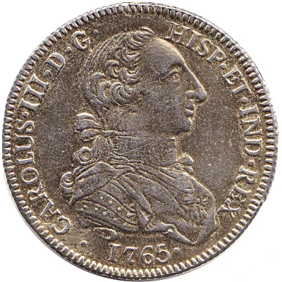 Replica - 8 Escudos Charles III 1765 ND front