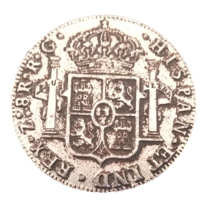 Replica - 8 Reales - Ferdinand VII (Zacatecas - Royalist Coinage) ND back