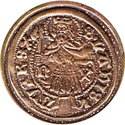 Replica - Gold coin Matias Corvin ND front