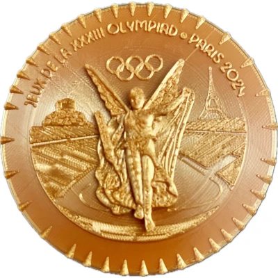 Replica - Olympic Gold Medal - Paris back