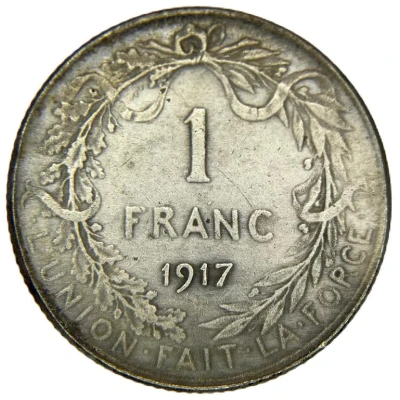 Reproduction - 1 Franc - Albert I back