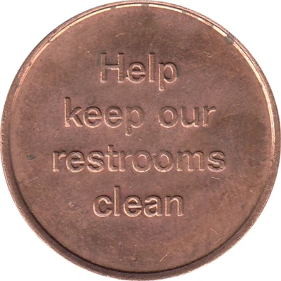 Restroom Token - Nik-O-Lok (Indianapolis, Indiana) ND back